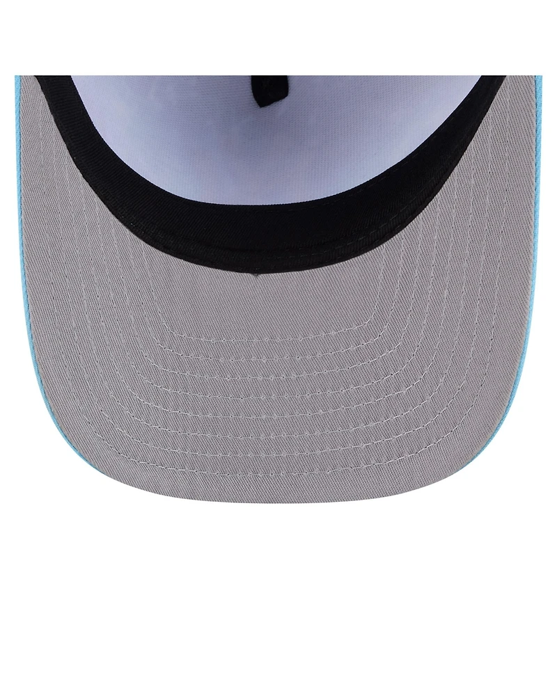 New Era Men's Light Blue New York Yankees Deep Water Pre-Curved 9FIFTY A-Frame Snapback Hat