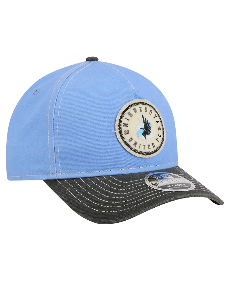 New Era Men's Light Blue Minnesota United Fc Jersey Hook 9FORTY Adjustable Hat