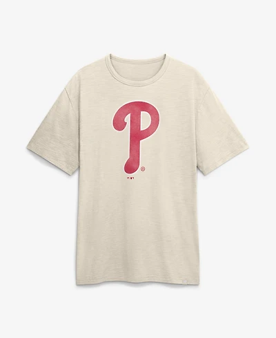 Fanatics Men's Cream Philadelphia Phillies Stadium Slub T-Shirt