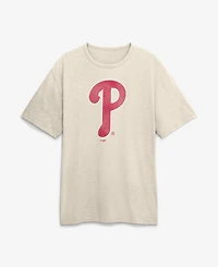 Fanatics Men's Cream Philadelphia Phillies Stadium Slub T-Shirt