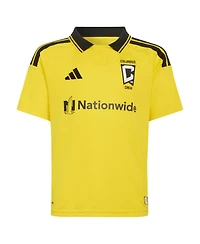 Adidas Big Boys and Girls Wessam Abou Ali Yellow Columbus Crew 2026 The Crafted for Excellence Kit Replica Jersey