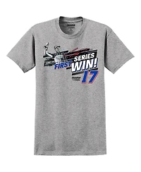 Hendrick Motorsports Team Collection Men's Heather Gray Corey Day 2026 Ag-Pro 300 Race Winner T-Shirt