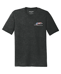 Jr Motorsports Official Team Apparel Men's Heather Black American Flag T-Shirt