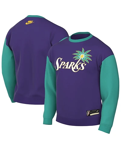 Nike Men's and Women's Purple Los Angeles Sparks Hardwood Classics Court Origins Throwback Sweatshirt