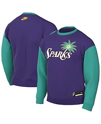 Nike Men's and Women's Purple Los Angeles Sparks Hardwood Classics Court Origins Throwback Sweatshirt