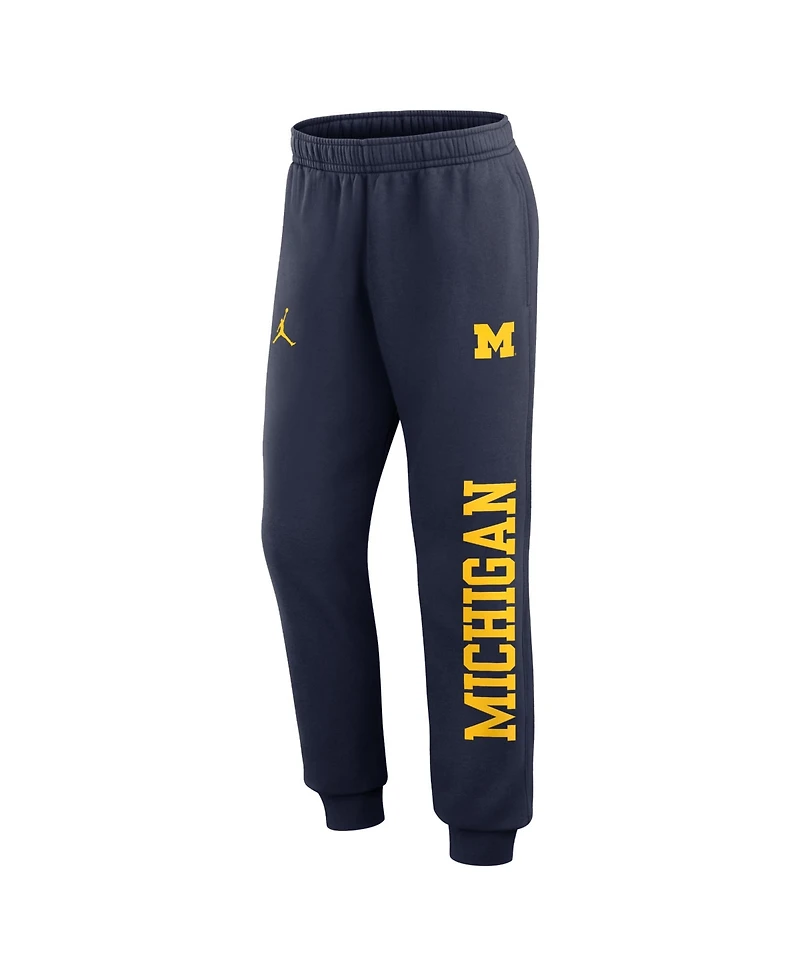 Jordan Men's Navy Michigan Wolverines Primetime Club Fleece Joggers