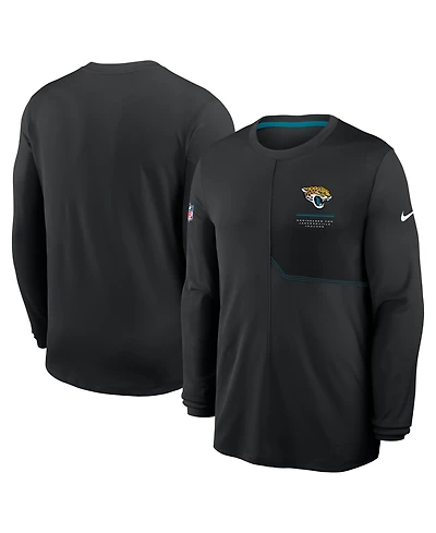 Nike Men's Black Jacksonville Jaguars Sideline Coaches Uv Dri-fit Long Sleeve Shirt