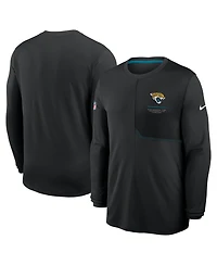 Nike Men's Black Jacksonville Jaguars Sideline Coaches Uv Dri-fit Long Sleeve Shirt