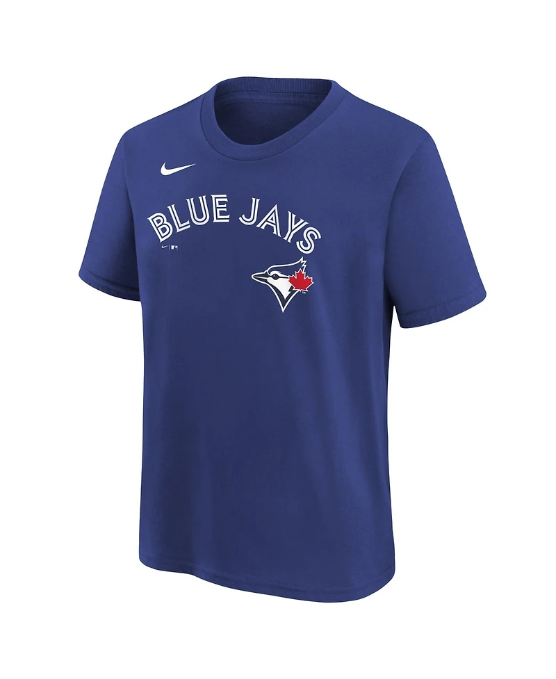 Nike Big Boys and Girls Vladimir Guerrero Jr. Royal Toronto Blue Jays Name & Number T-Shirt
