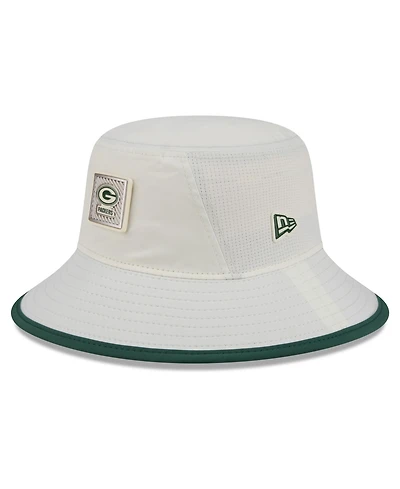 New Era Men's Cream Green Bay Packers 2026 Nfl Training Camp Sport Bucket Hat