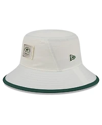 New Era Men's Cream Green Bay Packers 2026 Nfl Training Camp Sport Bucket Hat