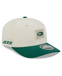 New Era Men's Cream/Green New York Jets 2026 Nfl Training Camp 9SEVENTY Adjustable Hat