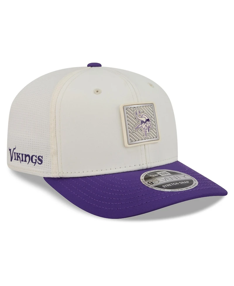 New Era Men's Cream/Purple Minnesota Vikings 2026 Nfl Training Camp 9SEVENTY Adjustable Hat