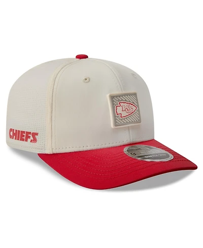 New Era Men's Cream/Red Kansas City Chiefs 2026 Nfl Training Camp 9SEVENTY Adjustable Hat