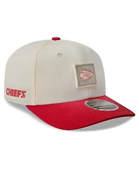 New Era Men's Cream/Red Kansas City Chiefs 2026 Nfl Training Camp 9SEVENTY Adjustable Hat