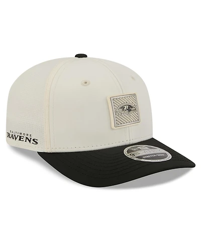 New Era Men's Cream/Black Baltimore Ravens 2026 Nfl Training Camp 9SEVENTY Adjustable Hat