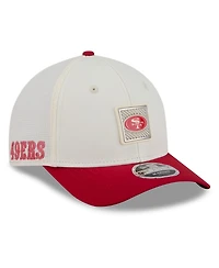 New Era Men's Cream/Scarlet San Francisco 49ers 2026 Nfl Training Camp 9FORTY Adjustable Hat