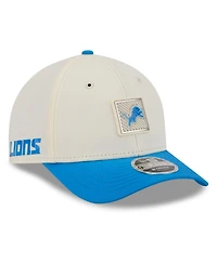 New Era Men's Cream/Blue Detroit Lions 2026 Nfl Training Camp 9FORTY Adjustable Hat