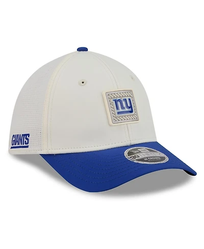 New Era Men's Cream/Royal York Giants 2026 Nfl Training Camp 39THIRTY Flex Hat