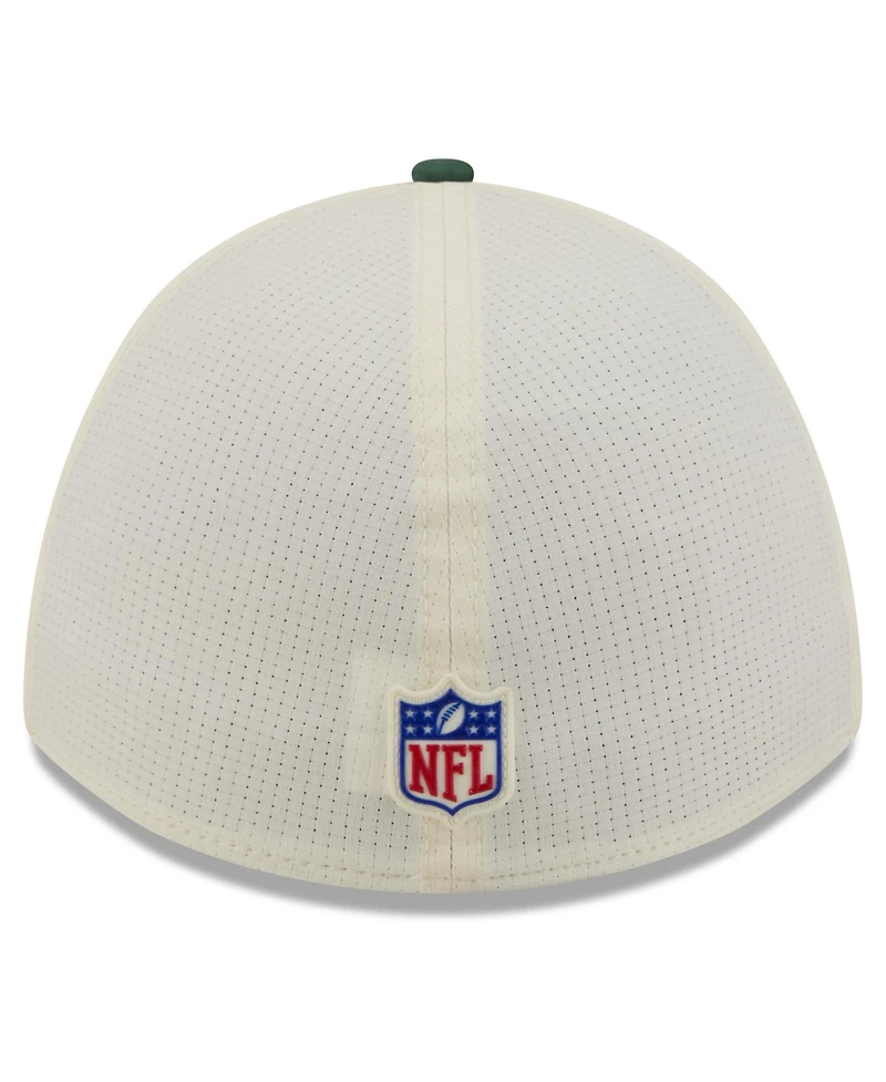New Era Men's Cream/Green Bay Packers 2026 Nfl Training Camp 39THIRTY Flex Hat