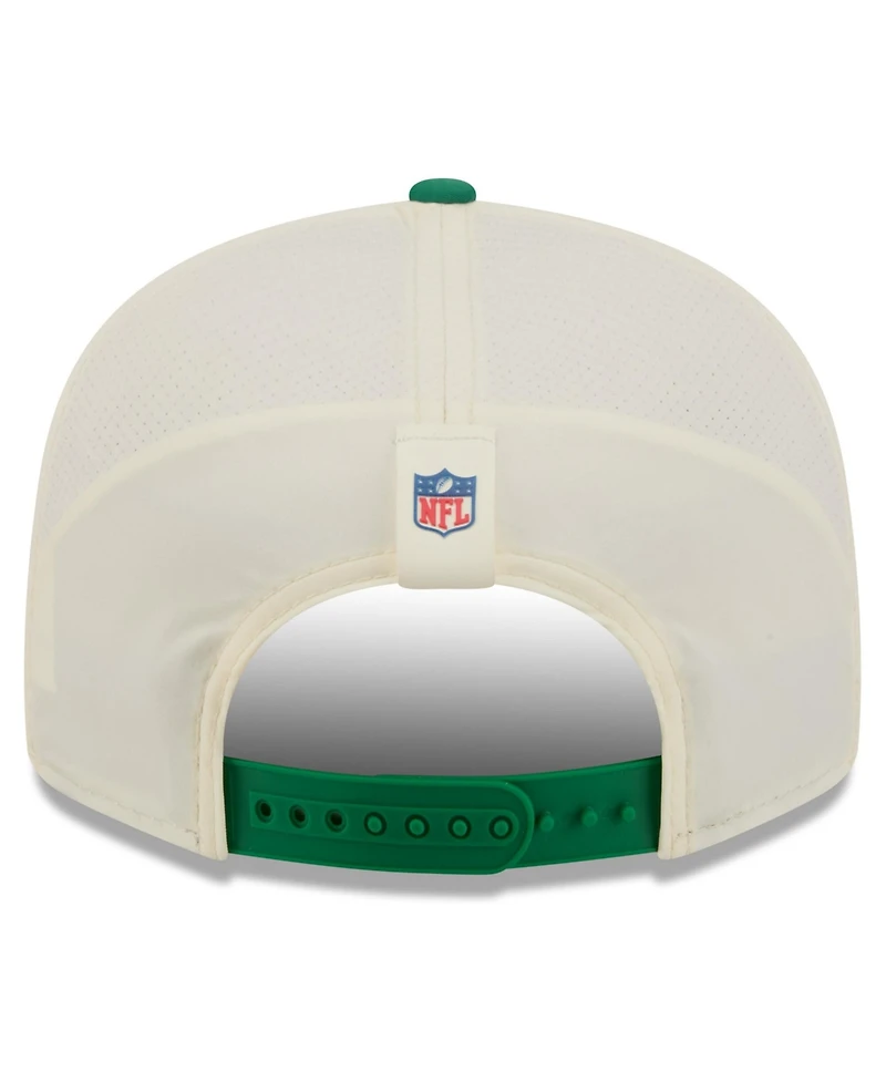 New Era Men's Cream/Kelly Green Philadelphia Eagles 2026 Nfl Training Camp 9FIFTY Snapback Hat