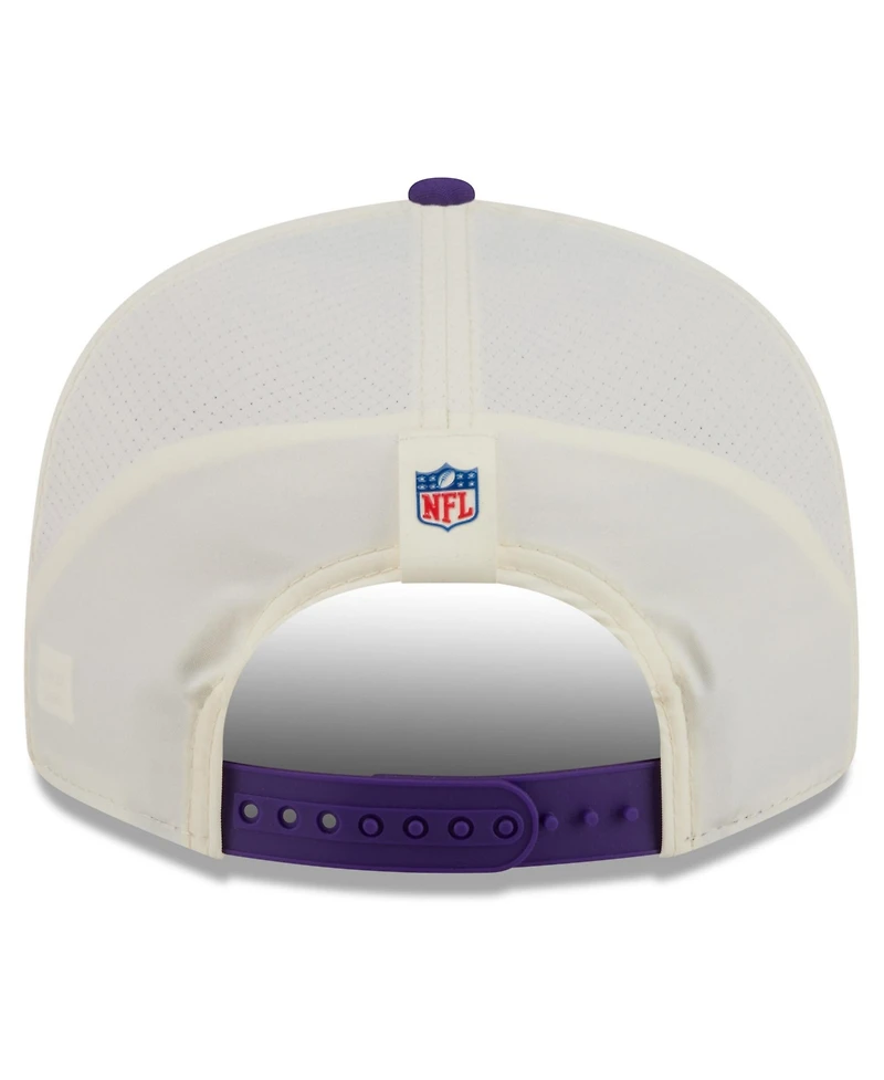 New Era Men's Cream/Purple Minnesota Vikings 2026 Nfl Training Camp 9FIFTY Snapback Hat