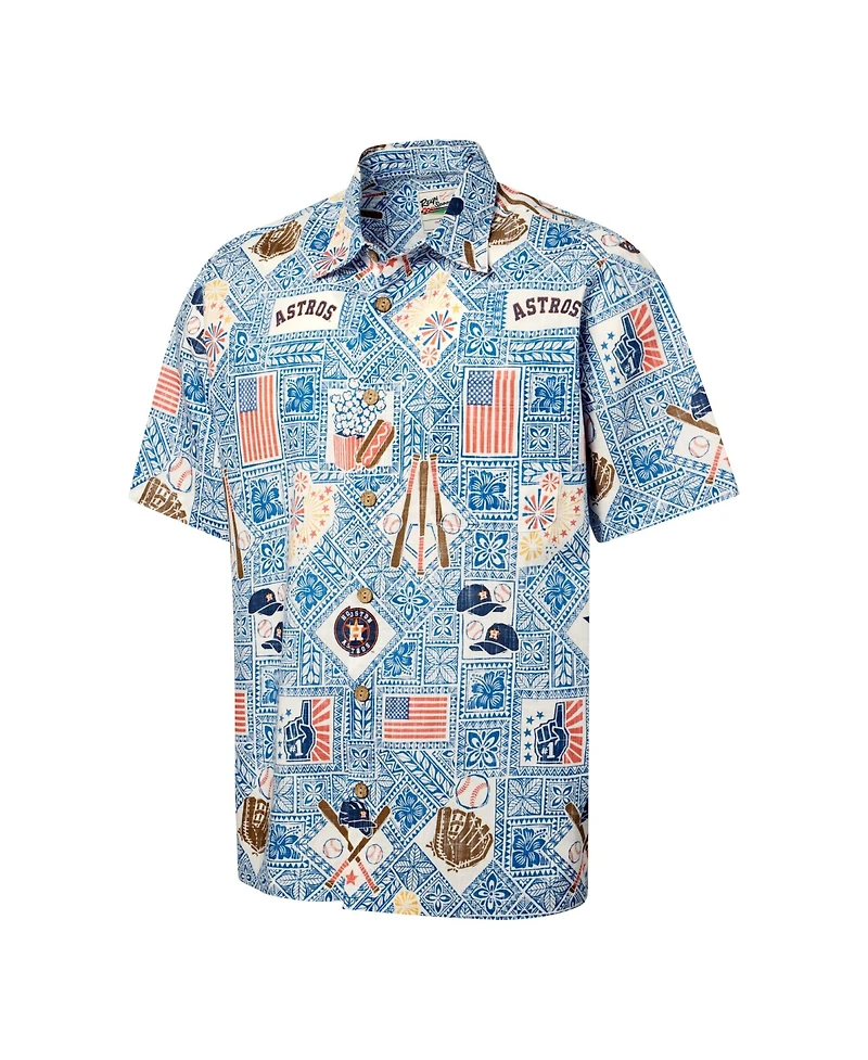 Reyn Spooner Men's Blue Houston Astros Americana Button-Up Shirt