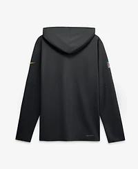 Nike Men's Black Washington Commanders Sideline Lightweight Long Sleeve Hooded Dri-fit T-Shirt