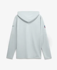 Nike Men's Platinum Green Bay Packers Sideline Lightweight Long Sleeve Hooded Dri-fit T-Shirt