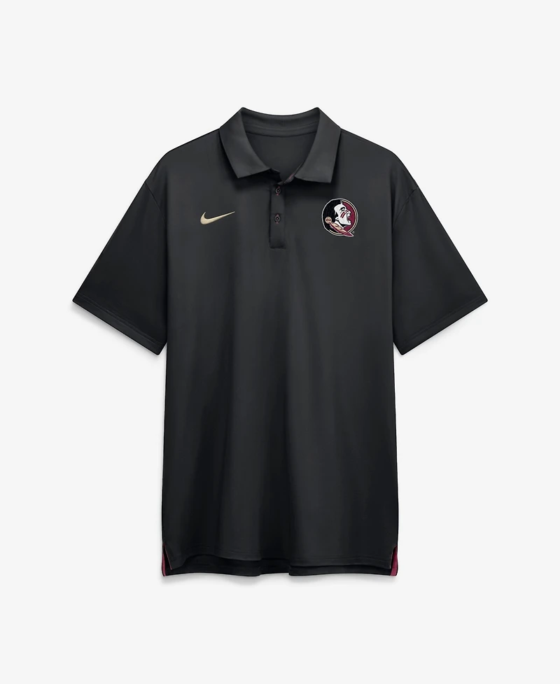 Nike Men's Black Florida State Seminoles 2026 Sideline Tour Dri-fit Polo Shirt