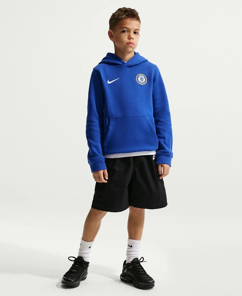 Nike Big Boys and Girls Blue Chelsea Club Hoodie