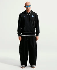 Nike Men's Black Inter Milan Club Crest Fleece Hoodie