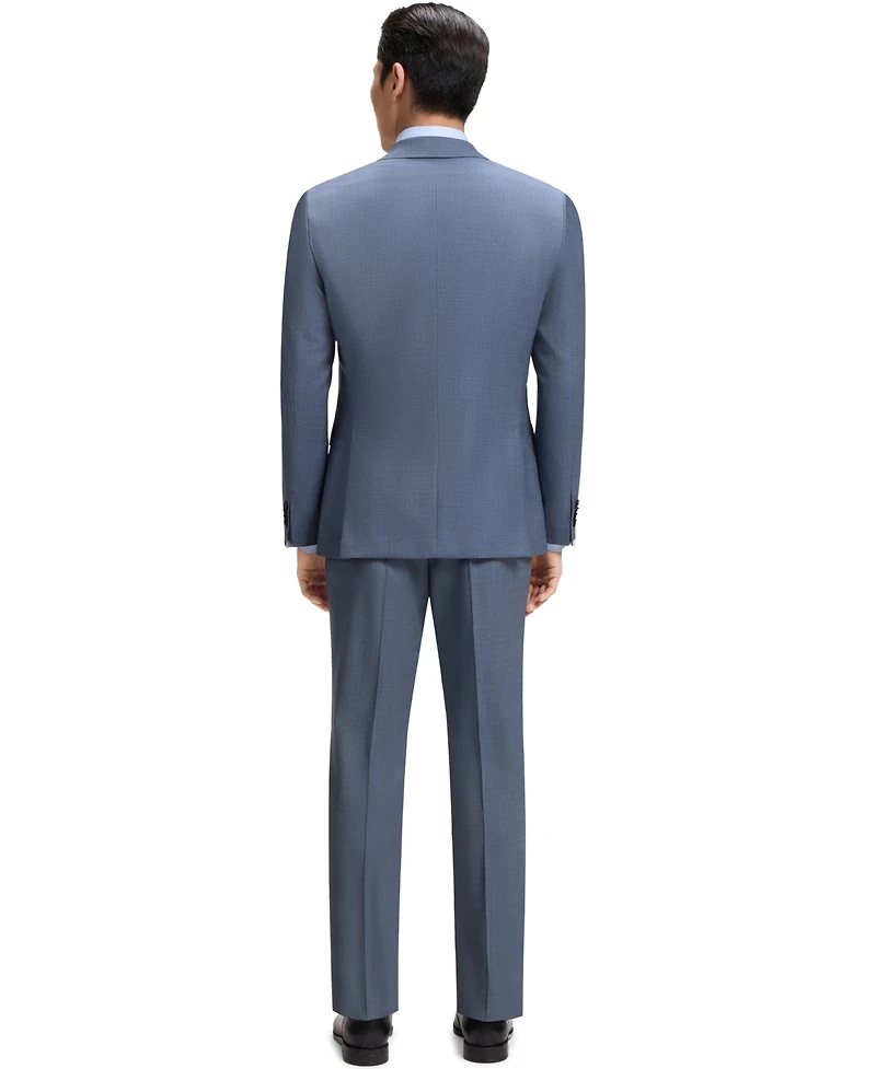 Boss by Hugo Men's Patterned Stretch Wool Two-Piece Slim-Fit Suit