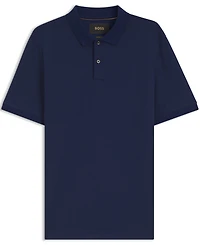 Boss by Hugo Men's Cotton-Silk Jacquard Regular-Fit Polo