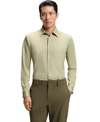 Boss by Hugo Men's Structured Performance-Stretch Slim-Fit Dress Shirt