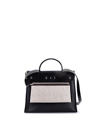Pre-Owned Hermes 31 Herbag Zip Berline Vache Canvas and Leather