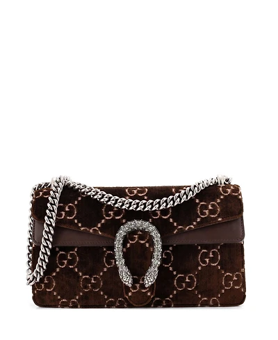 Pre-Owned Gucci Mini Dionysus Bag Gg Velvet