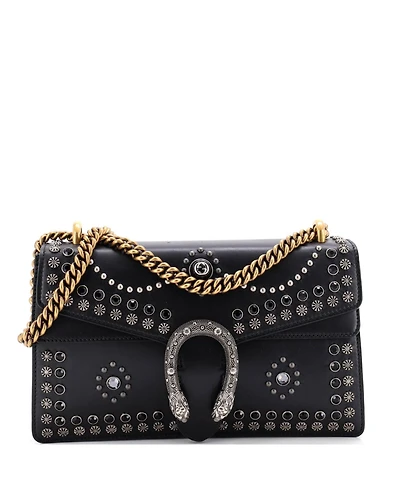 Pre-Owned Gucci Small Dionysus Bag Studded Leather