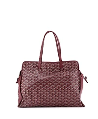 Pre-Owned Goyard Pm Hardy Pet Carrier Coated Canvas