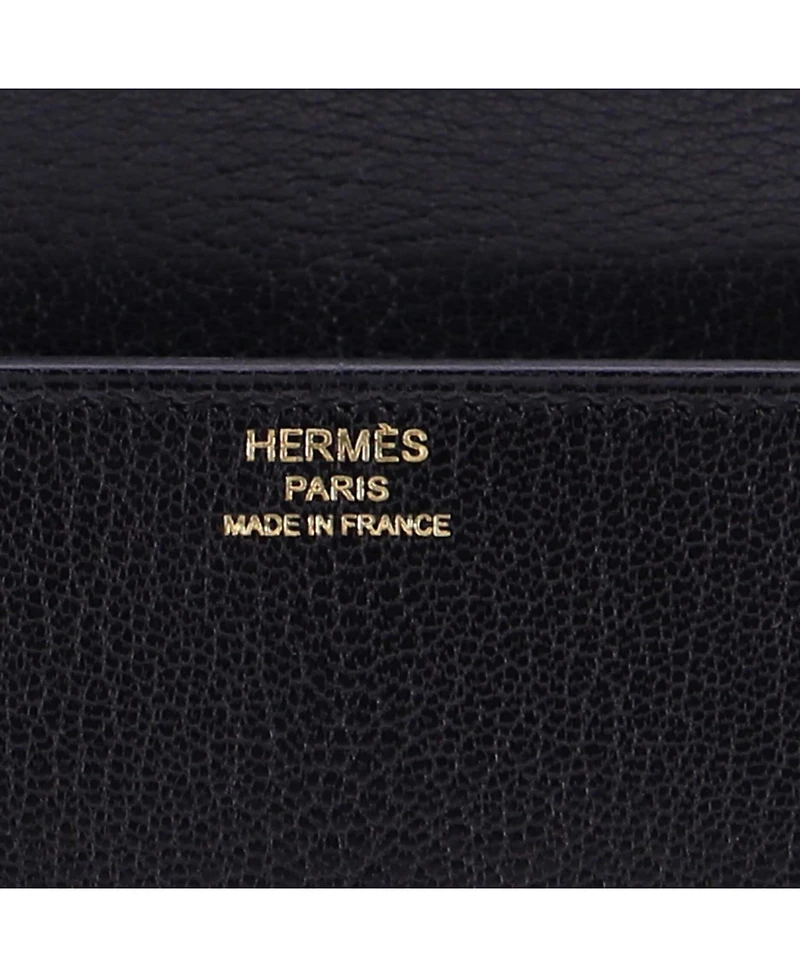 Pre-Owned HERMES Cinhetic Top Handle Bag Chevre Chamkila