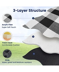 Aofar Picnic Blanket Waterproof Foldable Beach Outdoor Camping Park