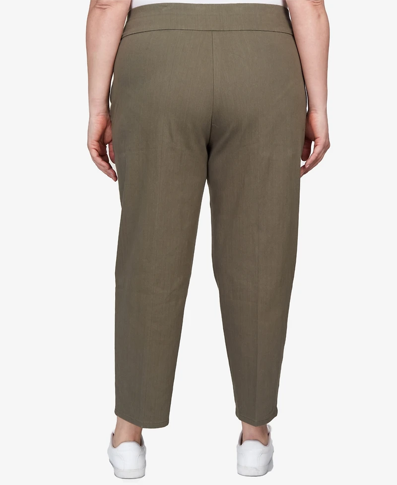Alfred Dunner Plus Super Stretch Short Length Pants