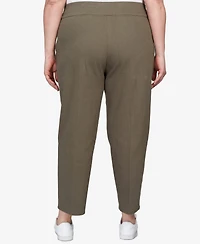 Alfred Dunner Plus Super Stretch Short Length Pants