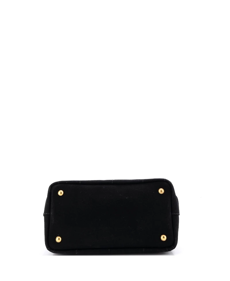 Pre-Owned Prada Mini Canapa Convertible Tote Canvas