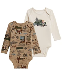 Polo Ralph Lauren Baby Boys' Bear Cotton Bodysuit, 2-Pack
