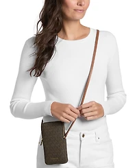 Michael Kors Jet Set North South Double Zipper Mini Crossbody Handbag