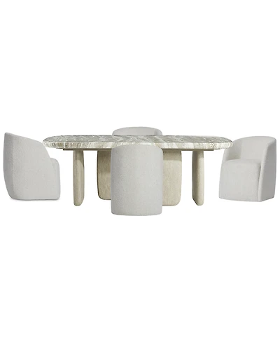Bernhardt Arcadia 5-Piece Faux Stone Dining Set