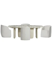 Bernhardt Arcadia 5-Piece Faux Stone Dining Set
