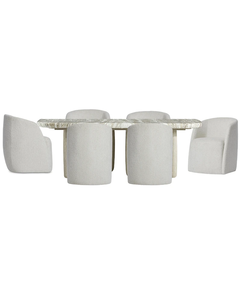 Bernhardt Arcadia 7-Piece Faux Stone Dining Set