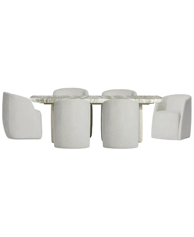 Bernhardt Arcadia 7-Piece Faux Stone Dining Set